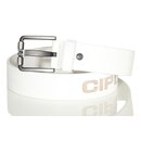 Cipo & Baxx Herren CG110 Echt-Leder Gürtel mit Schnalle Belt großes Logo