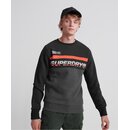 Superdry Herren Sweatshirt Worldwide Panel Crew Longshirt Pullover mit Rundhals