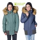 Alife and Kickin Damen Winter Steppjacke ALVA Jacket mit Kapuze Stehkragen