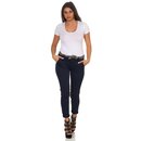 Le Temps des Cerises Damen Chino Pan F Lidy Slim Stoffhose Bindegrtel aus Stoff