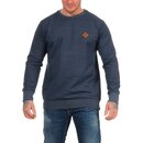 mazine Herren Sweatshirt Seaton Striped Sweater mit Rundhals-Ausschnitt Pullover