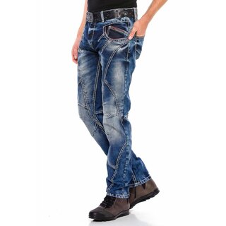 Cipo & Baxx Herren Jeans CD563 REGULAR FIT Hose Trousers...