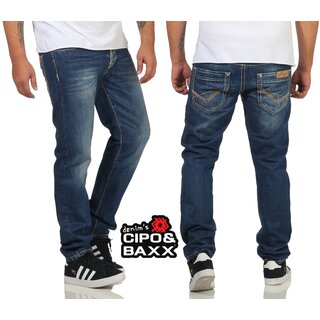 Cipo & Baxx Herren Jeans C-0688 Hose Pants Trousers Denim...