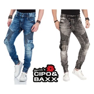 Cipo&Baxx Herren Jeans CD446 SLIM FIT Trousers Hose...