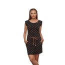 ragwear Damen Kleid TAG DOTS 2111-20015 Grtel Vegan all over print Rundhals