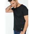 Le Temps des Cerises Klassisches Herren T-Shirt Vintage Look Rundhalsausschnitt Schwarz XL