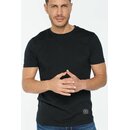 Le Temps des Cerises Klassisches Herren T-Shirt Vintage Look Rundhalsausschnitt Schwarz XL