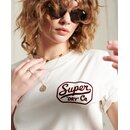 Superdry Damen Sommer WORKWEAR GRAPHIC TEE T-Shirt Wei XL