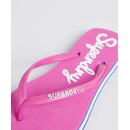 Superdry Damen Neonfarbene Rainbow Sleek Flip-Flops Badelatschen