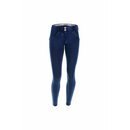 Freddy WR.UP Damen Hose knchellang Denim-Look Super Skinny normale Leibhhe Blau/Dunkle Nhte S