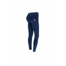 Freddy WR.UP Damen Hose knchellang Denim-Look Super Skinny normale Leibhhe Blau/Dunkle Nhte S