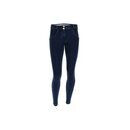 Freddy WR.UP Damen Hose knchellang Denim-Look Super Skinny normale Leibhhe Blau/Gelbe Nhte L