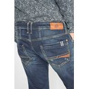 Le Temps des Cerises Herren Jeans 700/11 SKIP Slim Jeanshose Destroyed Stretch  Blue 29