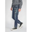 Le Temps des Cerises Herren Jeans 700/11 SKIP Slim Jeanshose Destroyed Stretch  Blue 30