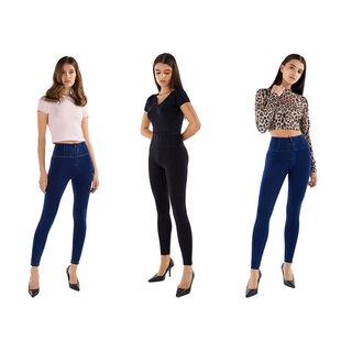 Freddy Hose WRUP2HC002ORG hohe Taille Super Skinny...