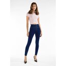 Freddy Hose WRUP2HC002ORG hohe Taille Super Skinny Jeggings Reiverschluss Blau mit gelben Nhten XS
