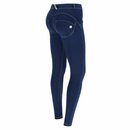 Freddy WR.UP - Damen Jeans Regular Waist Skinny Damen Hose mit Push up Effekt Dark Blue S