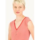 Blutsgeschwister Top Let Love Rule Shirt mit V-Ausschnittt Bio-Baumwolle