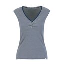 Blutsgeschwister Top Let Love Rule Shirt mit V-Ausschnittt Bio-Baumwolle birdy stripe XL