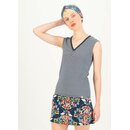 Blutsgeschwister Top Let Love Rule Shirt mit V-Ausschnittt Bio-Baumwolle birdy stripe XL