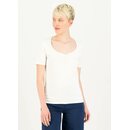 Blutsgeschwister T-Shirt Balconnet Fminin Kurzarm-Shirt mit tiefem Ausschnitt