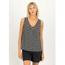 Blutsgeschwister Top Graceful Belle Shirt Shirt V-Ausschnitt rmellos Viskose coquille de plage XS