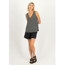 Blutsgeschwister Top Graceful Belle Shirt Shirt V-Ausschnitt rmellos Viskose coquille de plage XS
