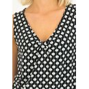Blutsgeschwister Top Graceful Belle Shirt Shirt V-Ausschnitt rmellos Viskose coquille de plage XS