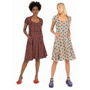 Blutsgeschwister Kleid Gracious Allure Sommerkleid Kurzarm-Kleid Dress stretch