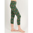 Blutsgeschwister Capri Leggings Cropped Laune Legs 3/4-Lnge Stretch Baumwolle peacock paradise XS