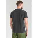 Le Temps des Cerises Herren T-Shirt GABRENT Baumwolle Rundhalsausschnitt Print Schwarz XL