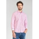 Le Temps des Cerises Herren Hemd BROTEL Blumenmuster Langarm klassischer Schnitt Pink L