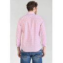 Le Temps des Cerises Herren Hemd BROTEL Blumenmuster Langarm klassischer Schnitt Pink L