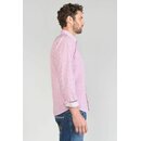 Le Temps des Cerises Herren Hemd BROTEL Blumenmuster Langarm klassischer Schnitt Pink L