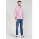 Le Temps des Cerises Herren Hemd BROTEL Blumenmuster Langarm klassischer Schnitt Pink L