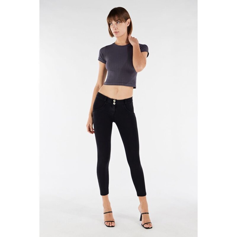 Freddy WR.UP Damen Hose knchellang Denim-Look Super Skinny normale Leibhhe J7N XL