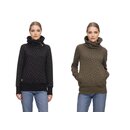 ragwear Damen Sweatshirt ANGELL hoher Kragen seitliche Eingriffstaschen