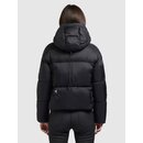 khujo Damenjacke LEXI Steppjacke Winterjacke kurze Loose Fit Jacke mit Kapuze SCHWARZ XL