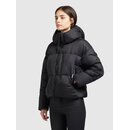 khujo Damenjacke LEXI Steppjacke Winterjacke kurze Loose Fit Jacke mit Kapuze SCHWARZ XL