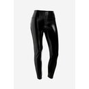 Freddy WR.UP - Knchellange High Waist Superskinny Push-Up Latexeffekthose  Schwarz XS