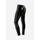 Freddy WR.UP - Knchellange High Waist Superskinny Push-Up Latexeffekthose  Schwarz XS