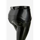 Freddy WRUP2RS440 - Hochglnzende Damen Regular Waist Super Skinny Push-Up Hose Schwarz S