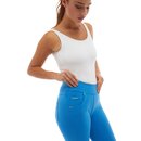Freddy Hose NOWY4MC001ORG N.O.W. Yoga - Mid Waist Skinny Leggins 7/8 Lnge Hellblau XL