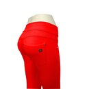 Freddy Hose NOWY4MC001ORG N.O.W. Yoga - Mid Waist Skinny Leggins 7/8 Lnge Rot XL