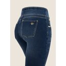 Freddy Hose NOWY1HF405ORG N.O.W. High-Waist-Hose aus Jersey mit Denim-Effekt im Used-Look