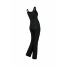 Freddy WR.UP  WRUP19RF459 Jumpsuit aus Kunstleder mit ausgestelltem Saum N M