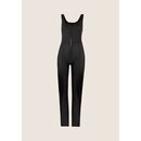 Freddy WR.UP  WRUP19RF459 Jumpsuit aus Kunstleder mit ausgestelltem Saum N XS