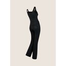 Freddy WR.UP  WRUP19RF459 Jumpsuit aus Kunstleder mit ausgestelltem Saum N XS