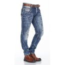 Cipo & Baxx Herren Jeans C-0894 Hose Pants REGULAR FIT-BLUE Lang