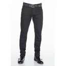 Cipo & Baxx Herren Jeans CD319A SLIM FIT BLACK Hose Reißverschluss Stretch